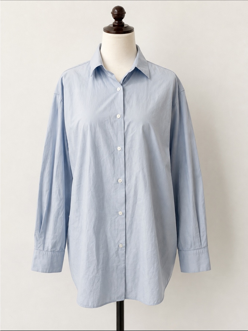 Nili Lotan Yorke Shirt Light Blue Cotton Oversized Button Down M USA - Picture 5 of 11